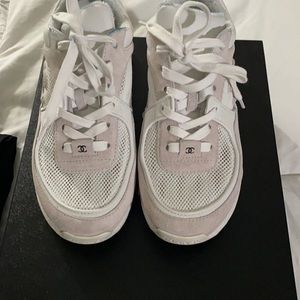 White Chanel sneakers